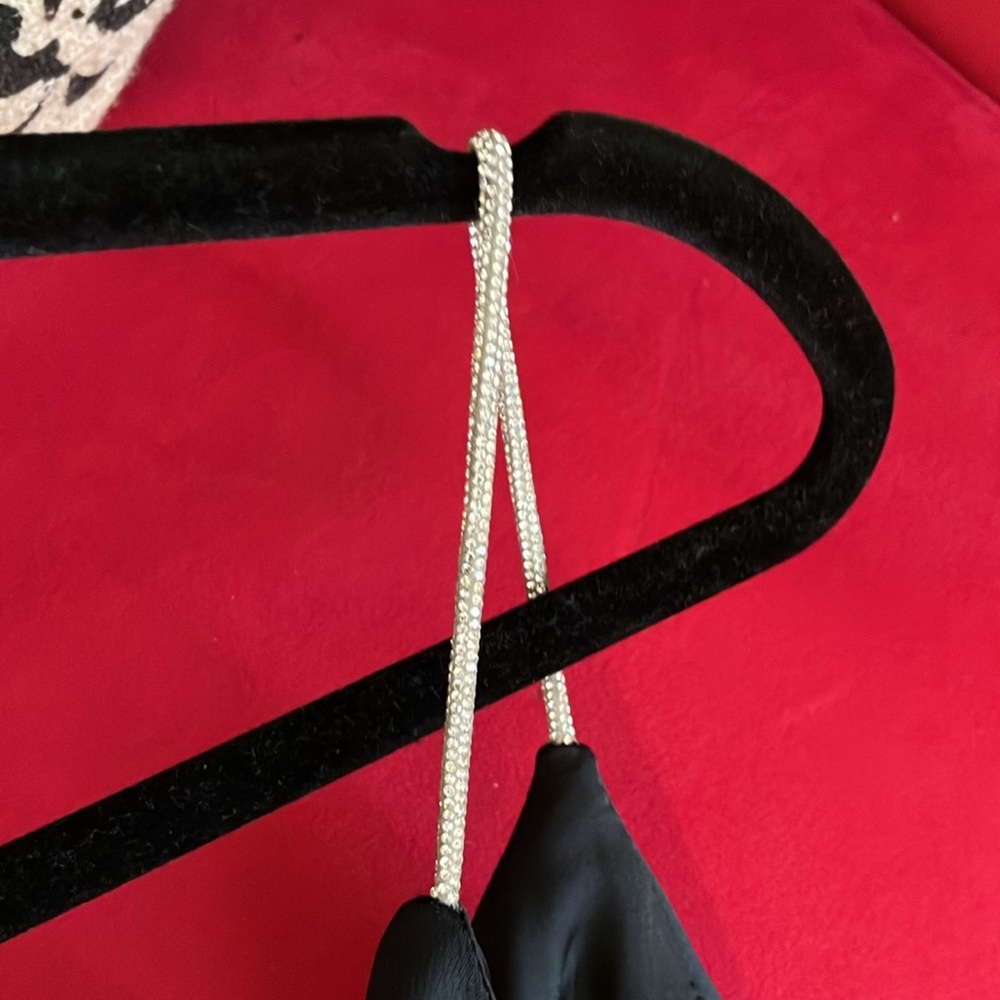 Black satin jumpsuit - Picture 3 of 7